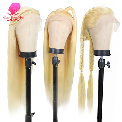 13x6 360 Lace Wig Human Hair Pre Plucked Blonde
