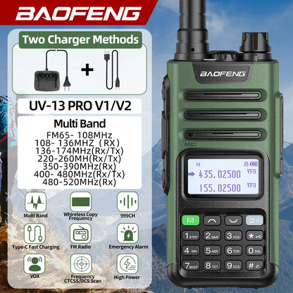BaoFeng M-13 PRO V2 High Power Multi Band Walkie Talkie