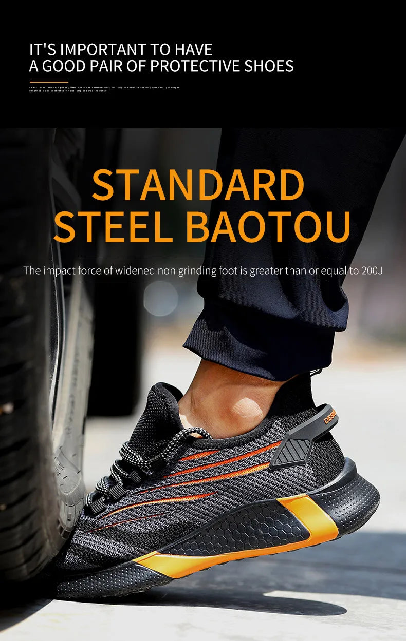 Men's Lightweight Anti-Puncture Safety Boots