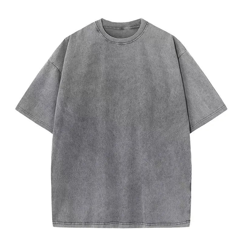 American Style Retro Heavyweight Cotton T-Shirt