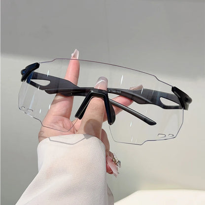 KAMMPT Rimless Oversized Sports Sunglasses