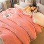 Wool Throw Blanket Double Sided Queen Size Winter Use