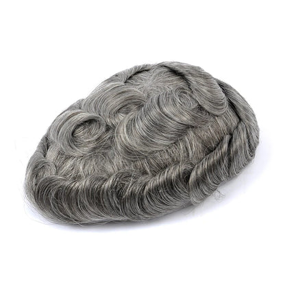 Topunique Swiss Lace Men Toupee Hair Replacement System