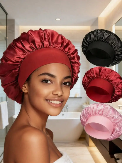 Luxury Satin Silk Sleep Cap for Women and Unisex