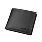 PU Leather Short Wallet for Men in Thin Folding Design
