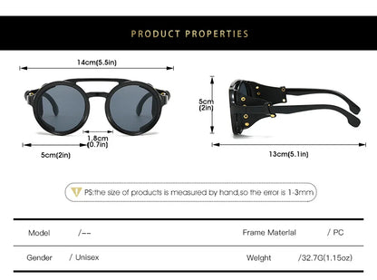 Retro Round Sunglasses for Men and Women UV400