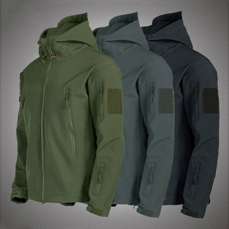 Military Shark Skin Soft Shell Jacket Men Tactical Waterproof