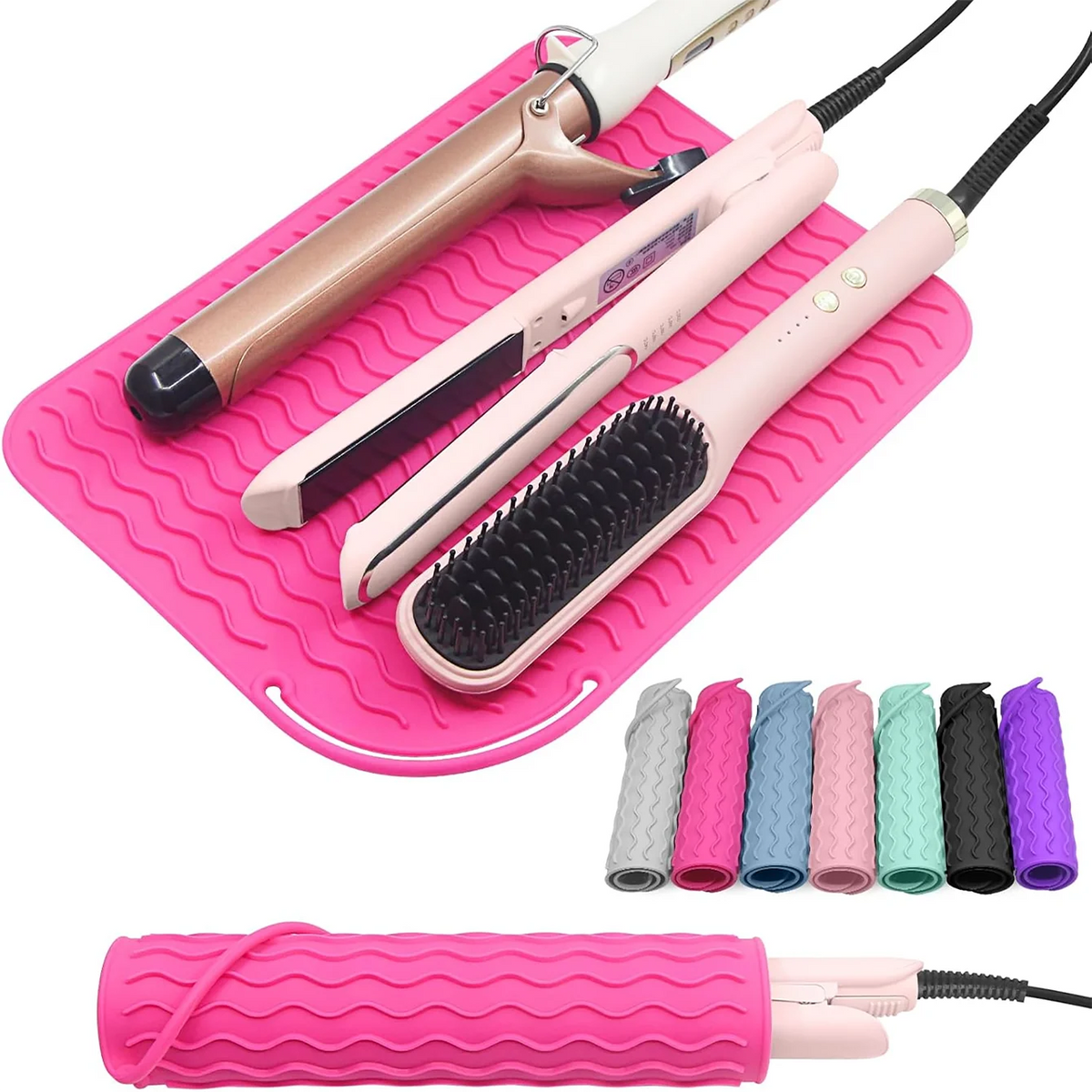 Plus Size Silicone Heat Resistant Mat for Hot Tools
