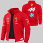 Ferrari Windproof Jacket for Men, Casual Polyester Outerwear