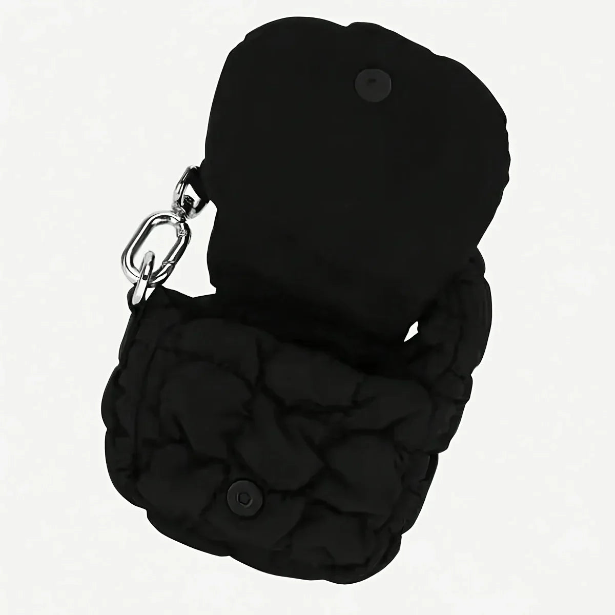 Black Nylon Mini Cloud Waist Pack with Coin Purse
