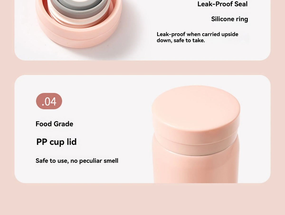 Mini Insulated Stainless Steel Vacuum Flasks 200ML 300ML