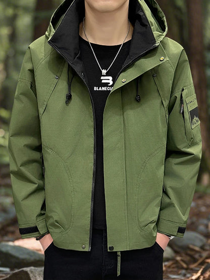 Men's Waterproof Softshell Jacket for Hiking and Camping