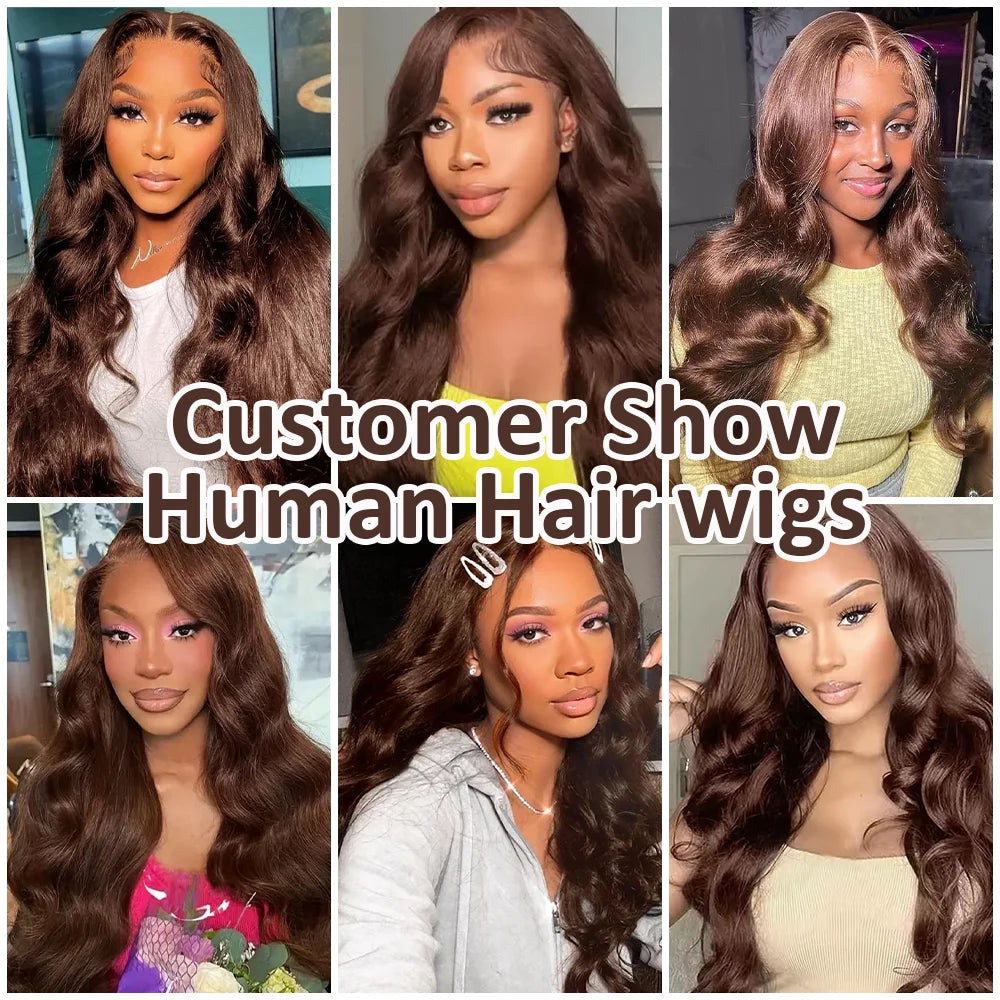 Body Wave Chocolate Brown 13x6 HD Lace Front Wig