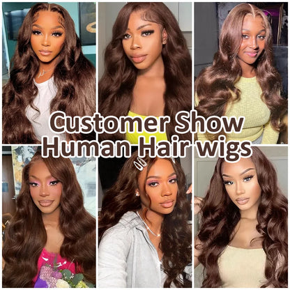 Body Wave Chocolate Brown 13x6 HD Lace Front Wig