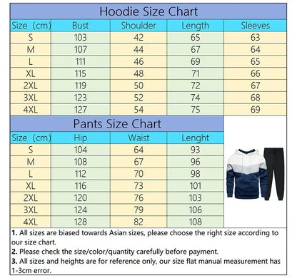 Men's Casual Hoodie Tracksuit for Autumn and Winter