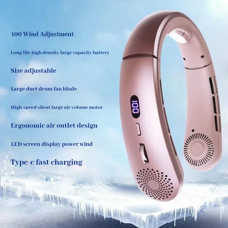 5-Speed Lightweight Wearable Neck Fan