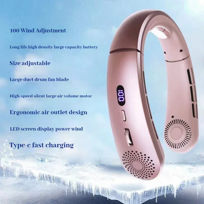 5-Speed Lightweight Wearable Neck Fan