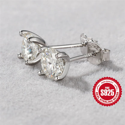 Canner Moissanite Stud Earrings 925 Sterling Silver