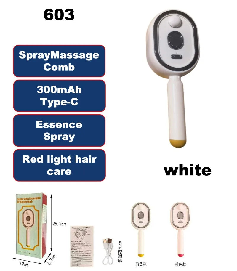 Electric Steam Hair Brush with USB-C Charging