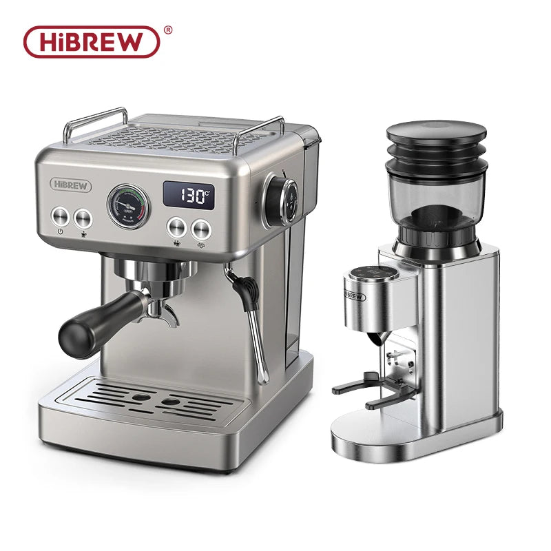 HiBREW 20Bar Semi Automatic Espresso Machine Stainless Steel
