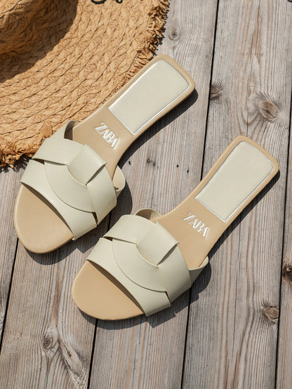 Woven Flat Women's Sandals for Summer Comfort