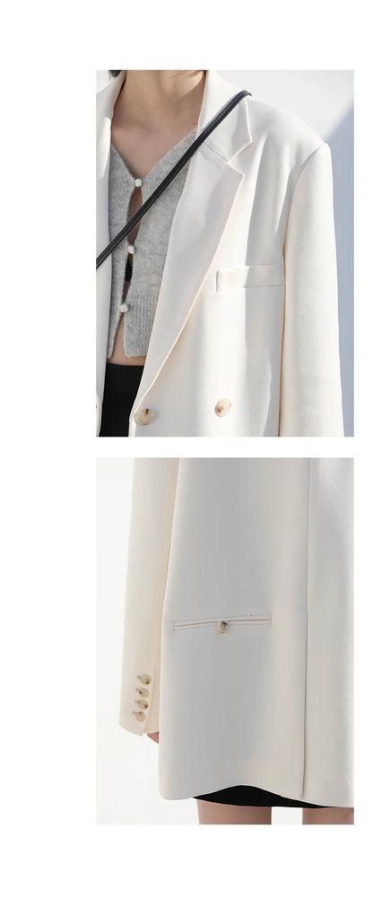CHIC VEN Women's Solid Blazer Long Sleeve Office Wear