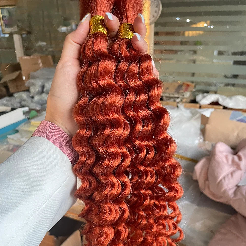 14 Inch Brazilian Virgin Deep Wave Braiding Hair