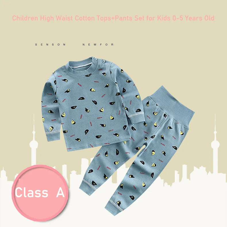 Children's Cotton Pajamas Set for Boys and Girls