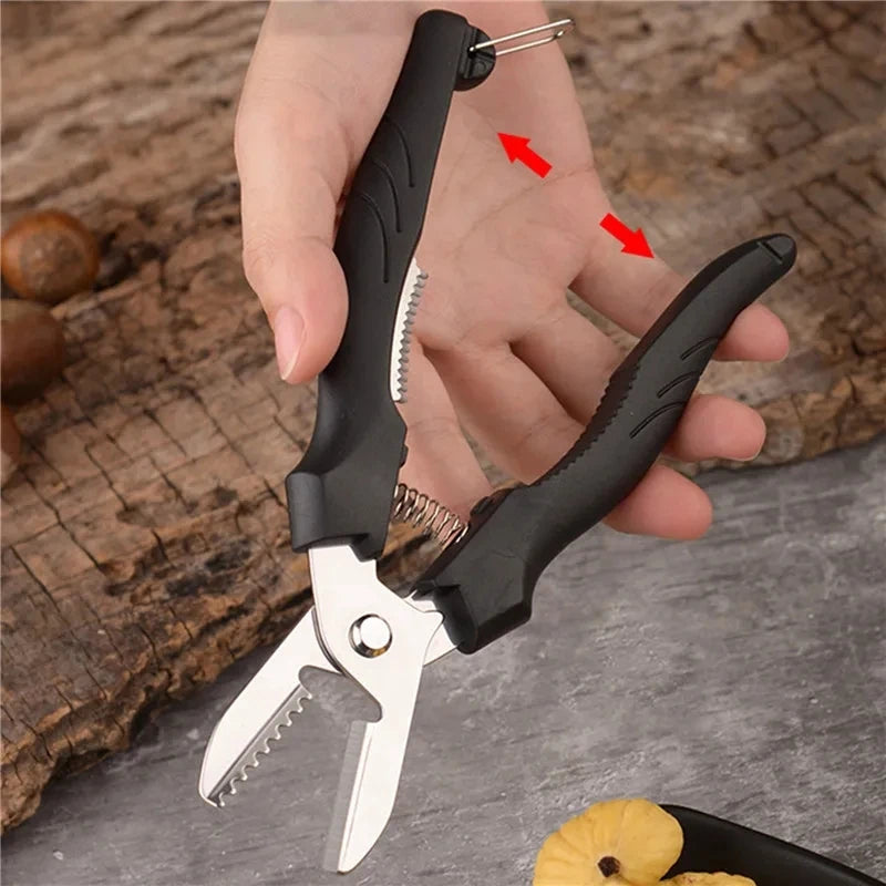 Stainless Steel Chestnut Peeler and Scissors Tool