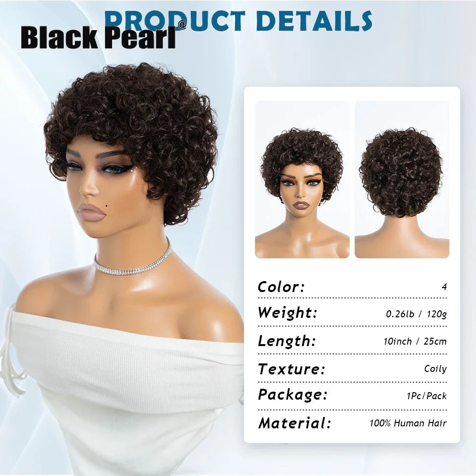 Brazilian Afro Puff Pixie Bob Wig 99J Natural Brown