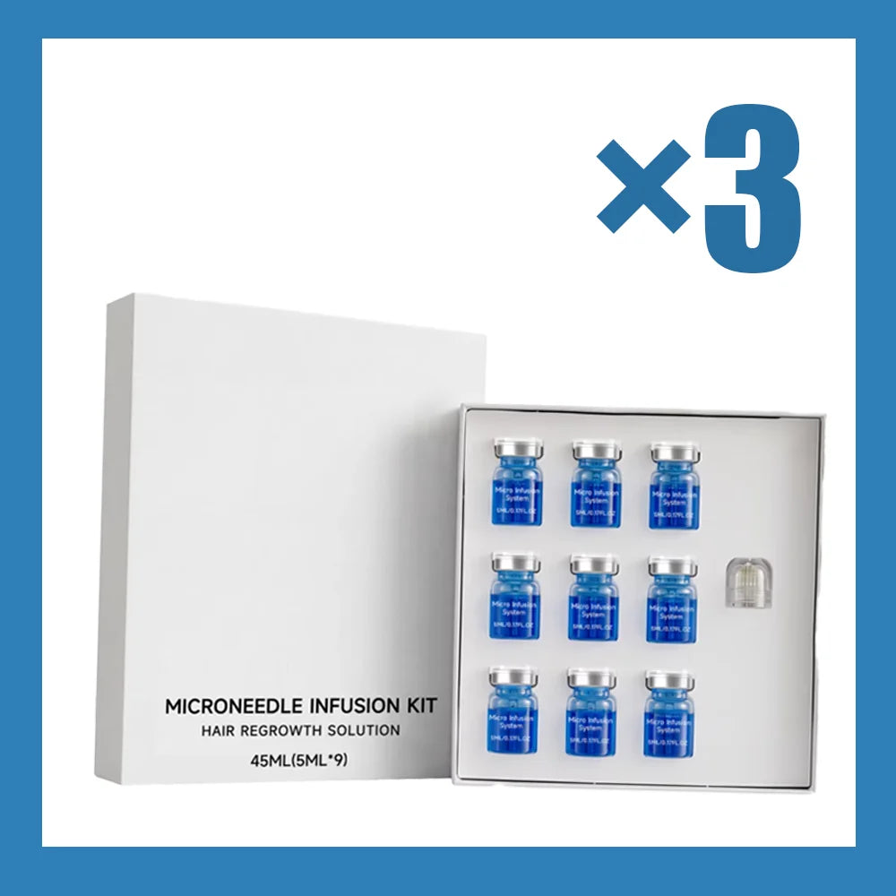 Microneedle Hair Regrowth Kit with Nourishing Serum