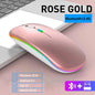 LED Wireless Mouse USB Rechargeable Bluetooth RGB