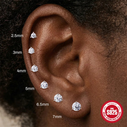 Canner Moissanite Stud Earrings 925 Sterling Silver