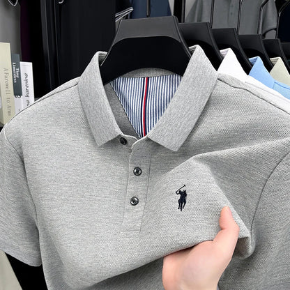 Cotton Short Sleeved Men's Polo Shirt Casual T-Shirt
