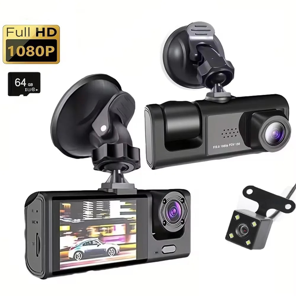 1080P Dash Cam with IR Night Vision and Loop Recording
