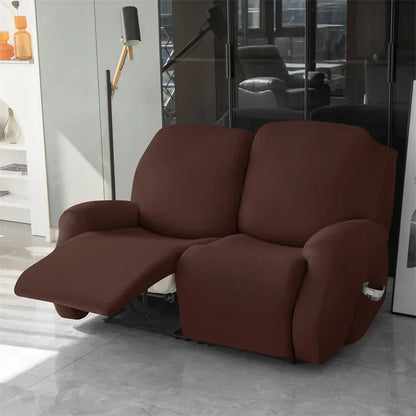 Soft Polyester Recliner Sofa Cover Solid Color