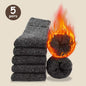 Men's Thick Warm Mid-Calf Socks, 3 Pairs Polyester