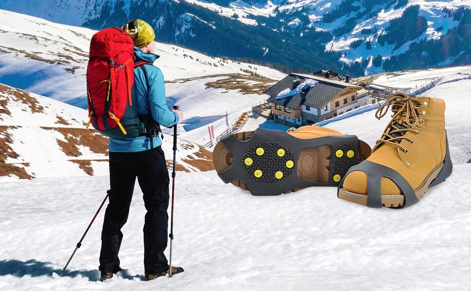 10 Teeth Non-Slip Climbing Cleats for Hiking