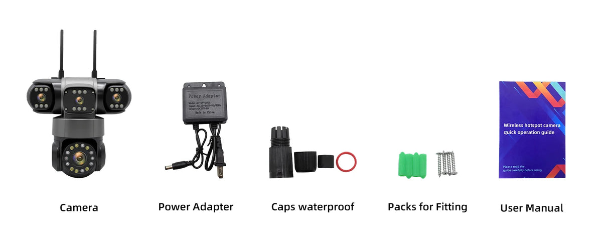 10K 20MP Outdoor WiFi PTZ Security Camera with 360° Zoom