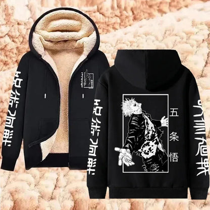 Jujutsu Kaisen Gojo Satoru Zipper Jacket Casual Hoodie