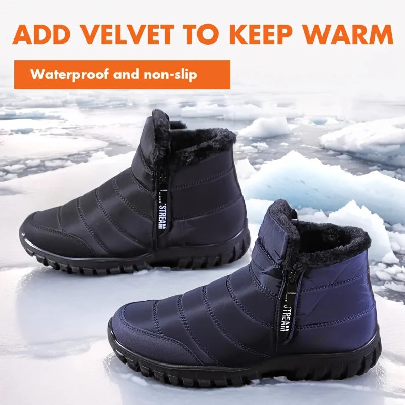 Men's Winter Zipper Snow Ankle Boots