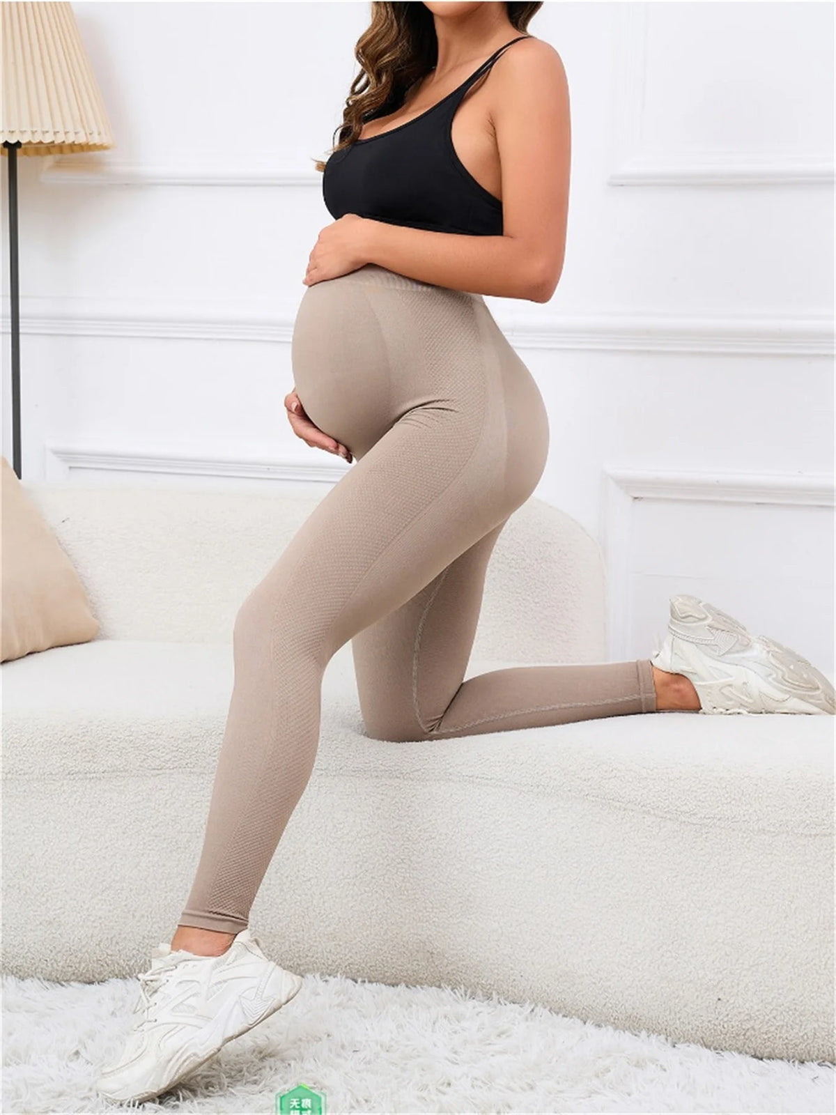 Womens Maternity Leggings Over Soft Polyester Activewear