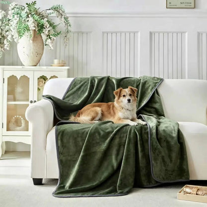 Waterproof Flannel Blanket for Bed and Couch