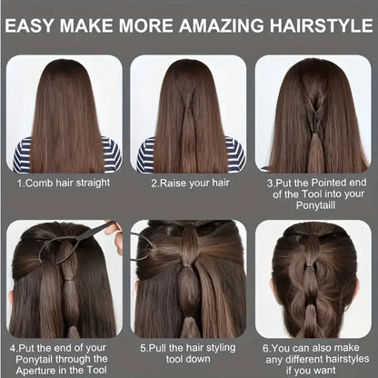 Hair Styling & Brush Set – 6 Pieces