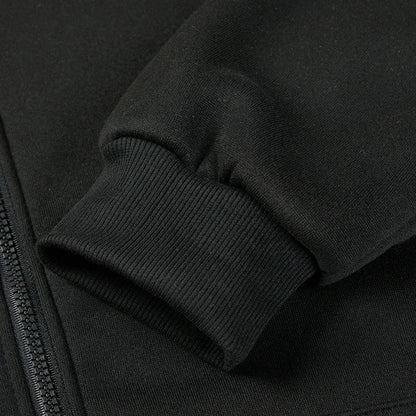 Men's Casual Long Sleeve Zipper Hoodie Jacket