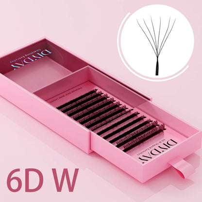 DIYDAY W Shape Eyelash Extensions Natural Soft Synthetic Hair