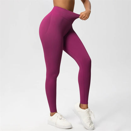 Women Seamless Bum Shaping Leggings Fitness Pants
