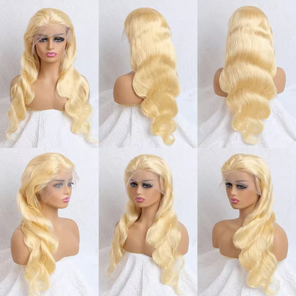 360 Lace Frontal Wig Honey Blonde Body Wave Human Hair