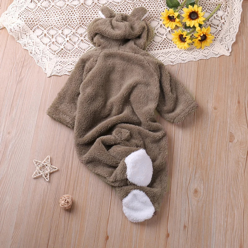 Humor Bear Winter Long Sleeve Baby Romper