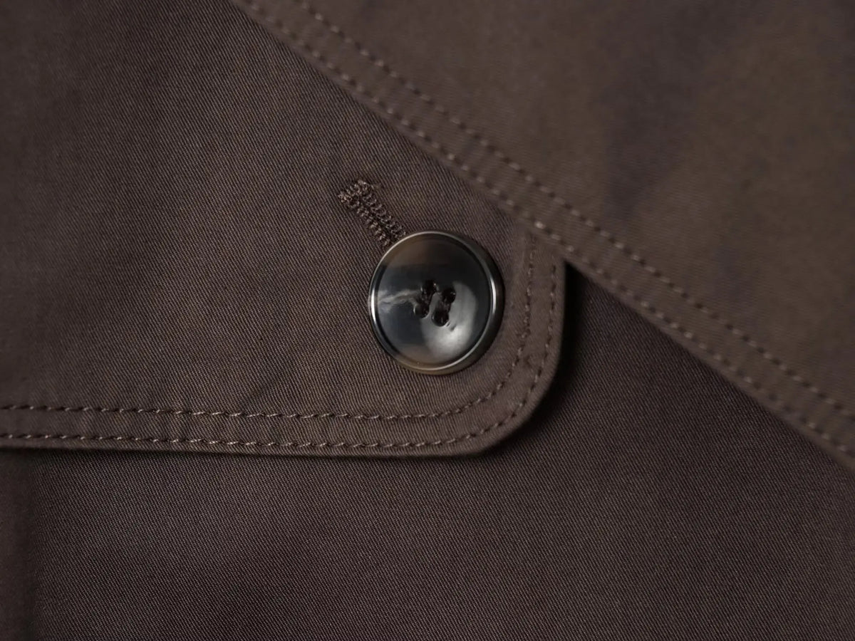 Women's Casual Double-Breasted Trench Coat in Maillard Color